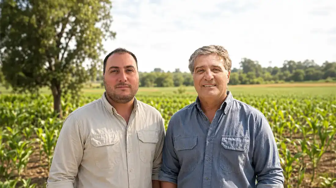 César Max Abente y Patricio José I. Abente Pfannl, directores de Geo Consultores, empresa paraguaya especializada en consultoría agropecuaria, tasaciones y gestión ambiental.