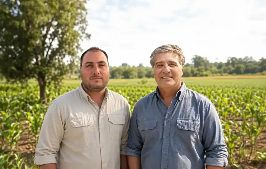 César Max Abente y Patricio José I. Abente Pfannl, directores de Geo Consultores, empresa paraguaya especializada en consultoría agropecuaria, tasaciones y gestión ambiental.