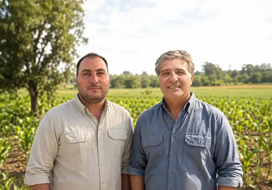 César Max Abente y Patricio José I. Abente Pfannl, directores de Geo Consultores, empresa paraguaya especializada en consultoría agropecuaria, tasaciones y gestión ambiental.